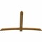 Ekena Millwork Bellingham Rough Sawn Timber Gable Bracket, Western Red Cedar, 96"W x 60"H x 2"D x 6"F, 15/12 Pitch GBW096X60X0206BEL00RWR - alternate 4